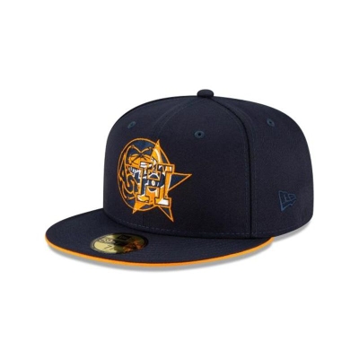 Sapca New Era Houston Astros MLB Double Logo 59FIFTY Fitted - Albastri